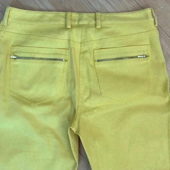 SoCa St. John Golden Yellow Denim Pants size 6 - Picture 13 of 13
